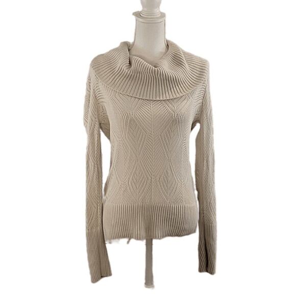 Lucky Brand, Cowl Neck Knit Sweater, Size Large - Picture 1 of 8